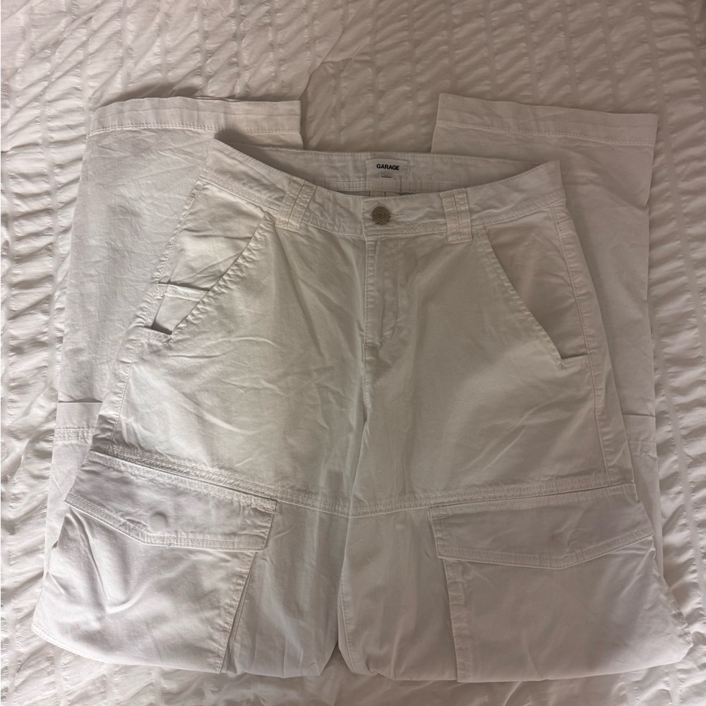 Garage White Cargo Pants